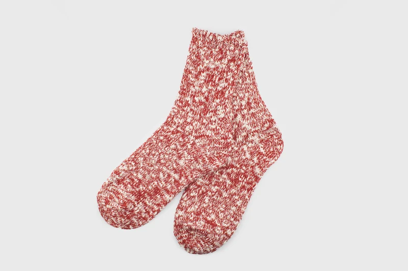 Cotton Hemp Socks [Red]