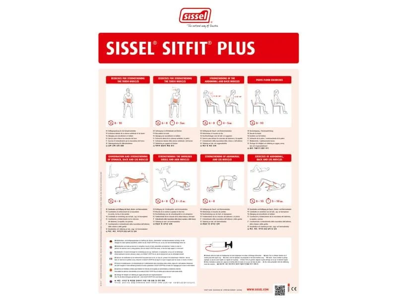 SISSEL Sitzkissen Sitfit Plus, rot, Ø 37 cm
