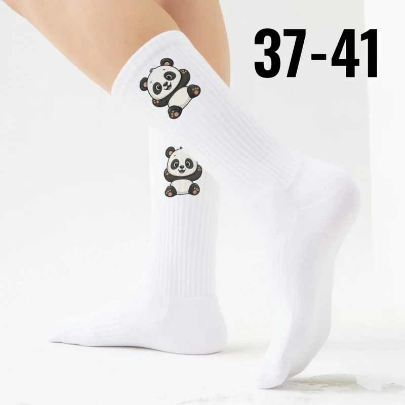 epicsocks Panda Liebe Fröhlicher Panda Socken in 37-41 im Paar
