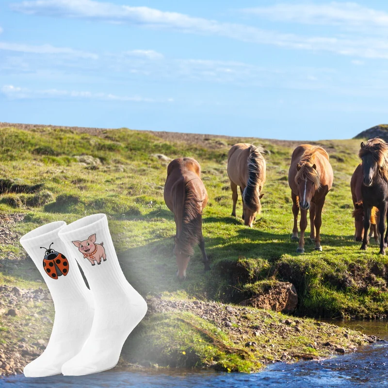 epicsocks LuckySteps Glücksbringer Tiere Socken in 37-41 im Paar