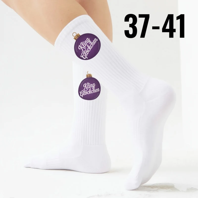 epicsocks Weihnachtsklänge Kling Glöckchen Socken in 37-41 im Paar