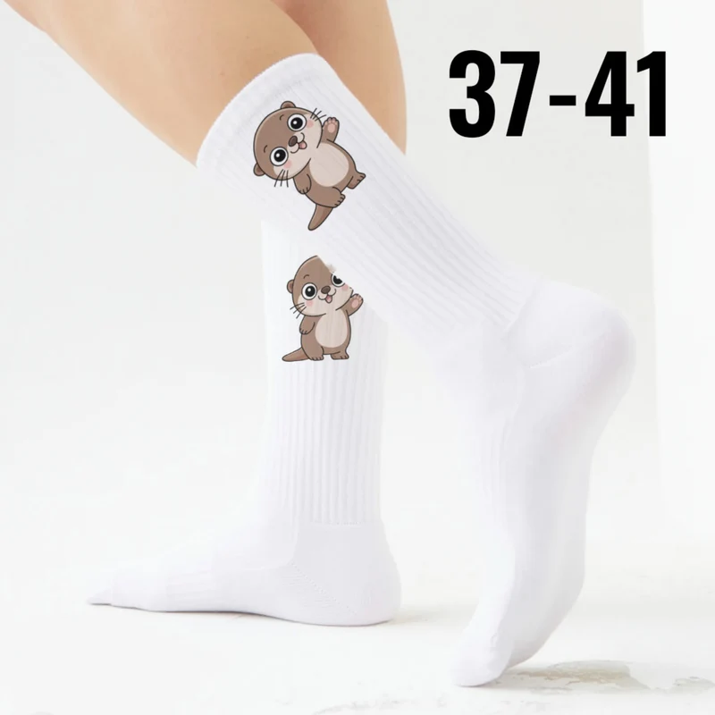 epicsocks Otterglück Winkender Otter Socken in 37-41 im Paar