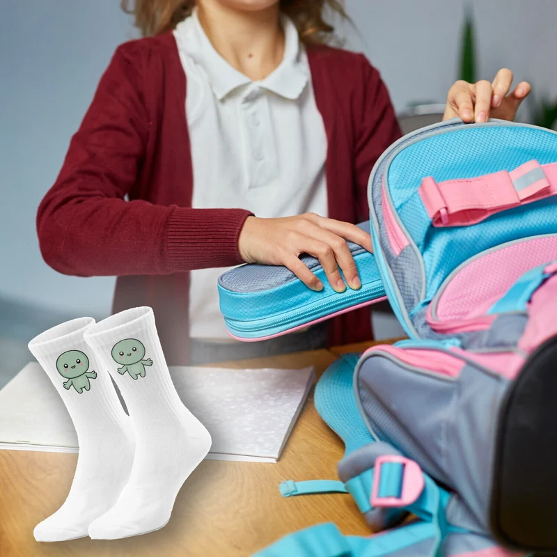 epicsocks Kawaii Friends Hug Me grün Socken in 37-41 im Paar