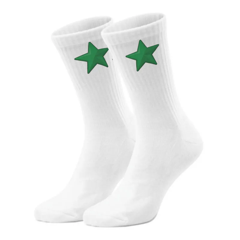 epicsocks Star Parade Grüner Stern Socken in 37-41 im Paar