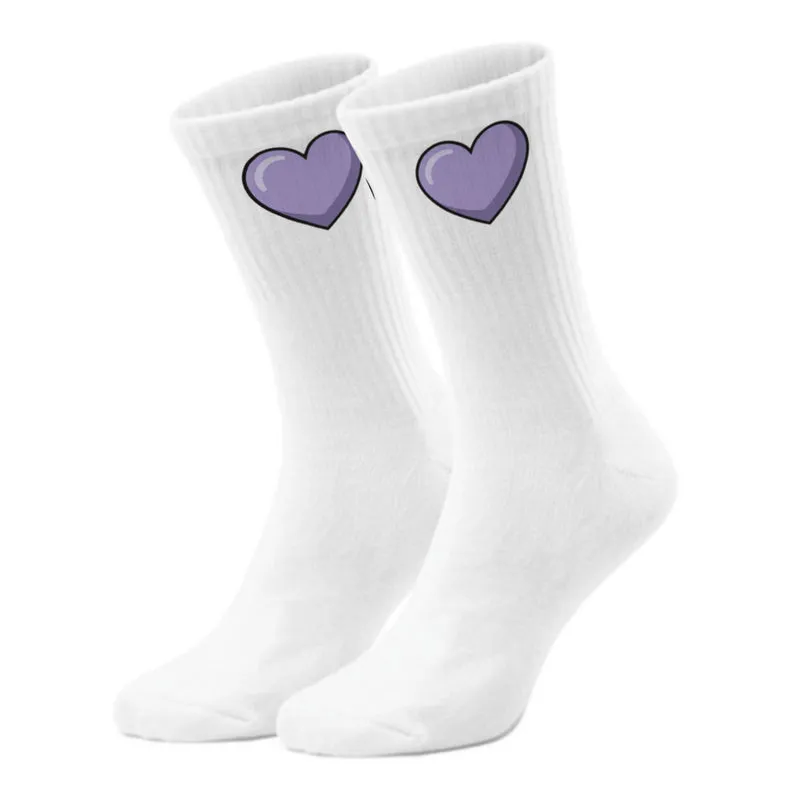 epicsocks Herzensmensch Lila Herz Socken in 37-41 im Paar