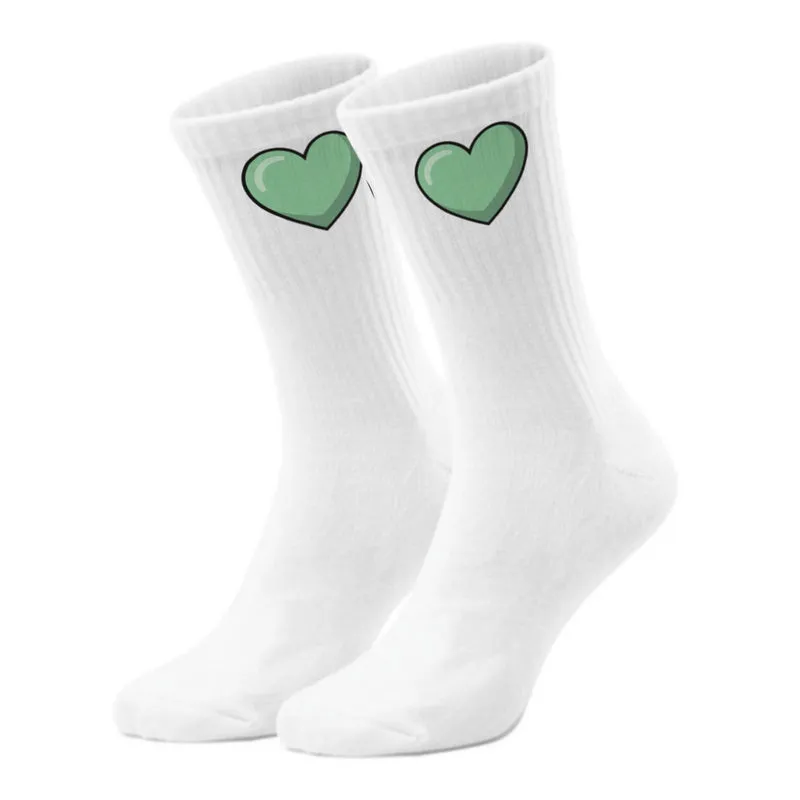 epicsocks Herzensmensch Grünes Herz Socken in 37-41 im Paar
