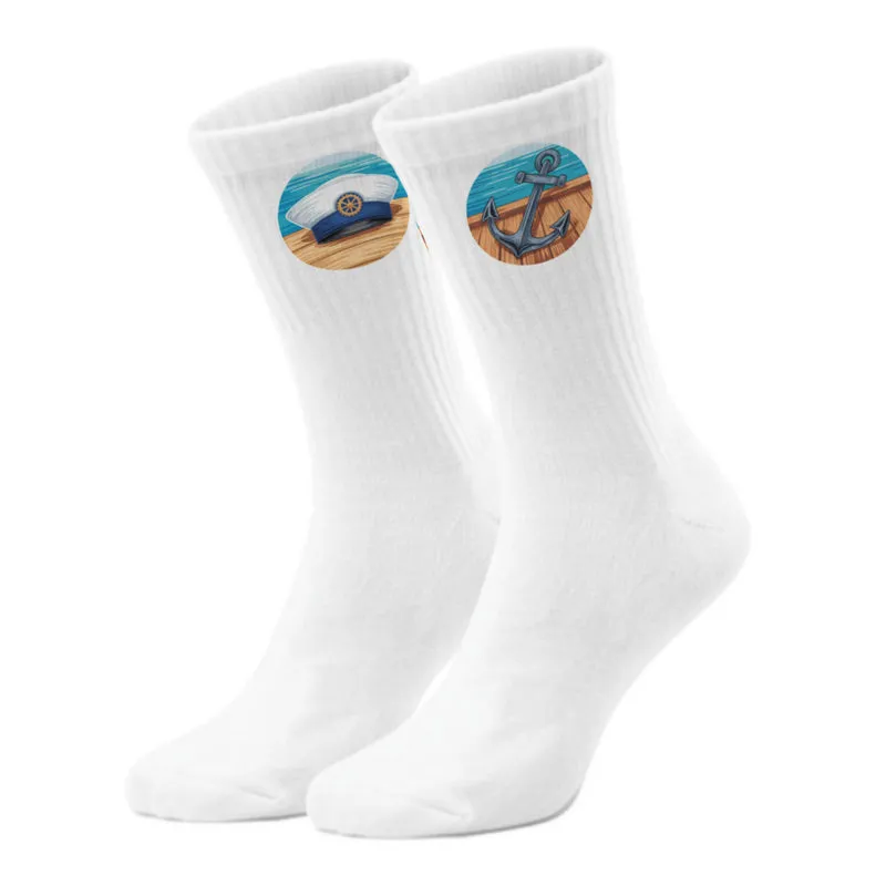 epicsocks Nautik Freude Schiff Ahoi Socken in 37-41 im Paar