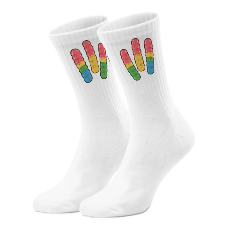 epicsocks Candy Delight Gummiwürmer Socken in 37-41 im Paar