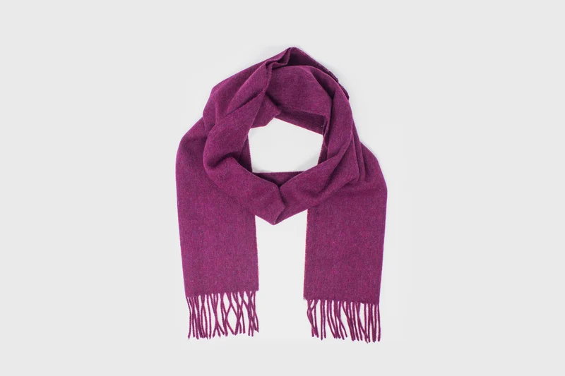 Merino Lambswool Scarf [Dark Pink]