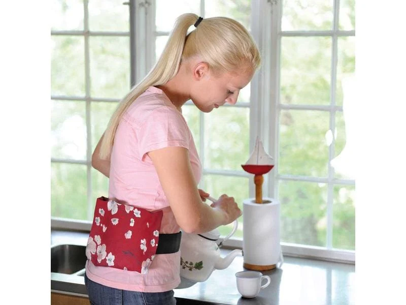 SISSEL Wärmegurt Cherry Heat Belt, rot mit Kirschbaumblüten