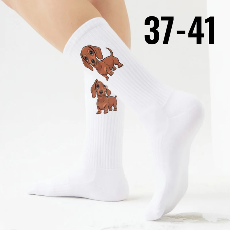 epicsocks Dackelliebe Rotbrauner Dackel Socken in 37-41 im Paar