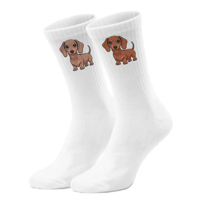 epicsocks Dackelliebe Braune Dackel Socken in 37-41 im Paar