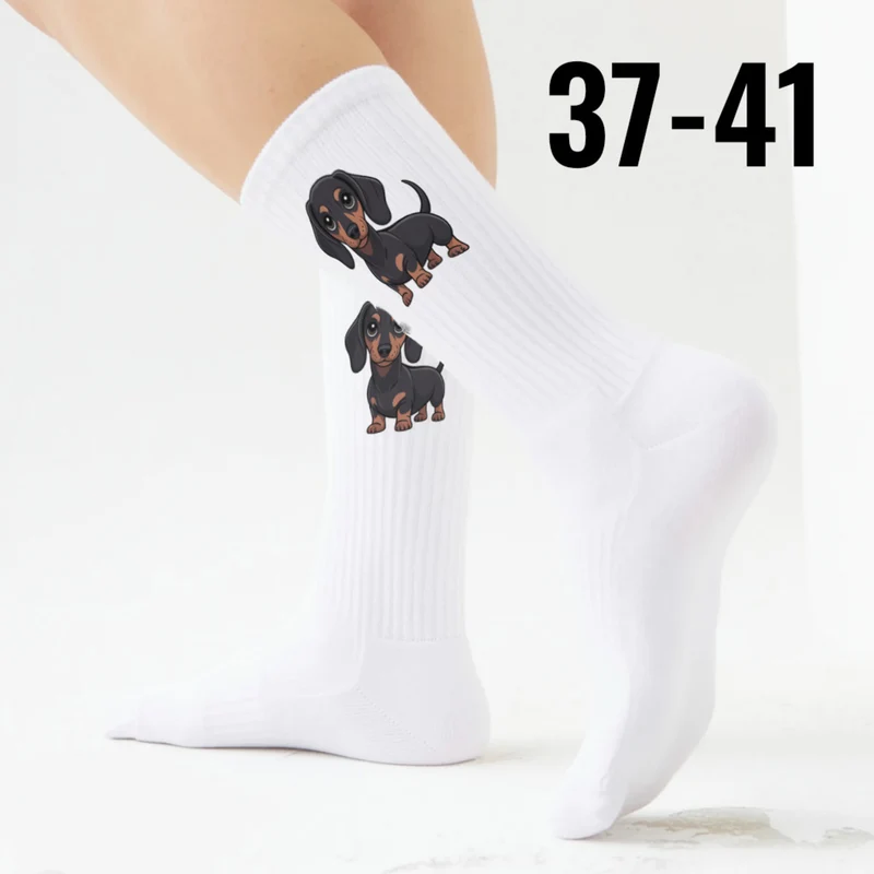 epicsocks Dackelliebe Schwarzer Dackel Socken in 37-41 im Paar