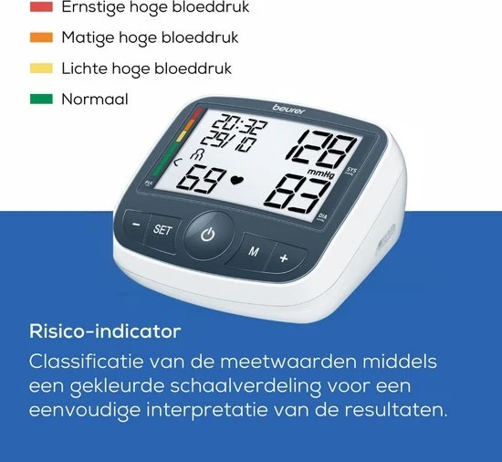 Beurer BM 40 Bloeddrukmeter bovenarm - Aanbevolen door Hartstichting - Incl. manchet 22-35