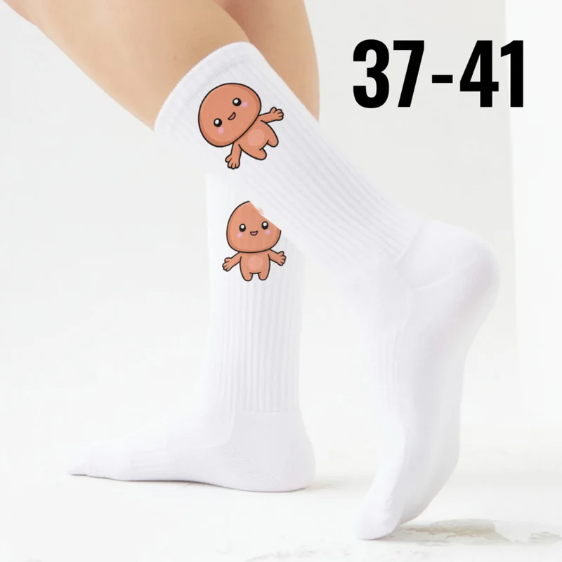 epicsocks Kawaii Friends Hug Me orange Socken in 37-41 im Paar