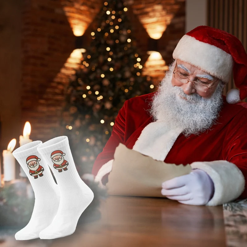 epicsocks Weihnachtsträume Weihnachtsmann Socken in 37-41 im Paar