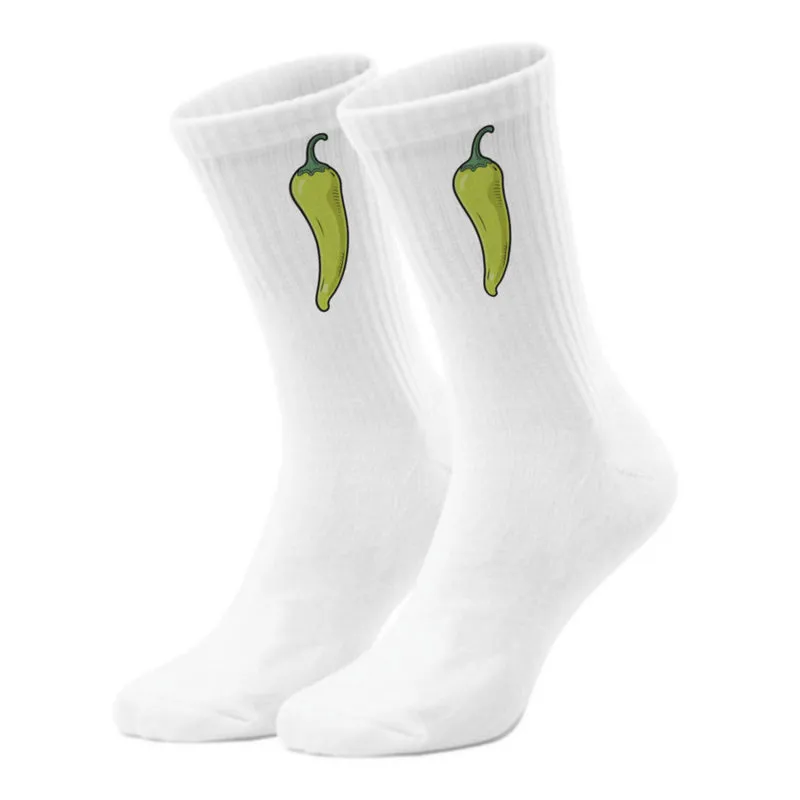epicsocks Chili Lover Hellgrüne Chili Socken in 37-41 im Paar