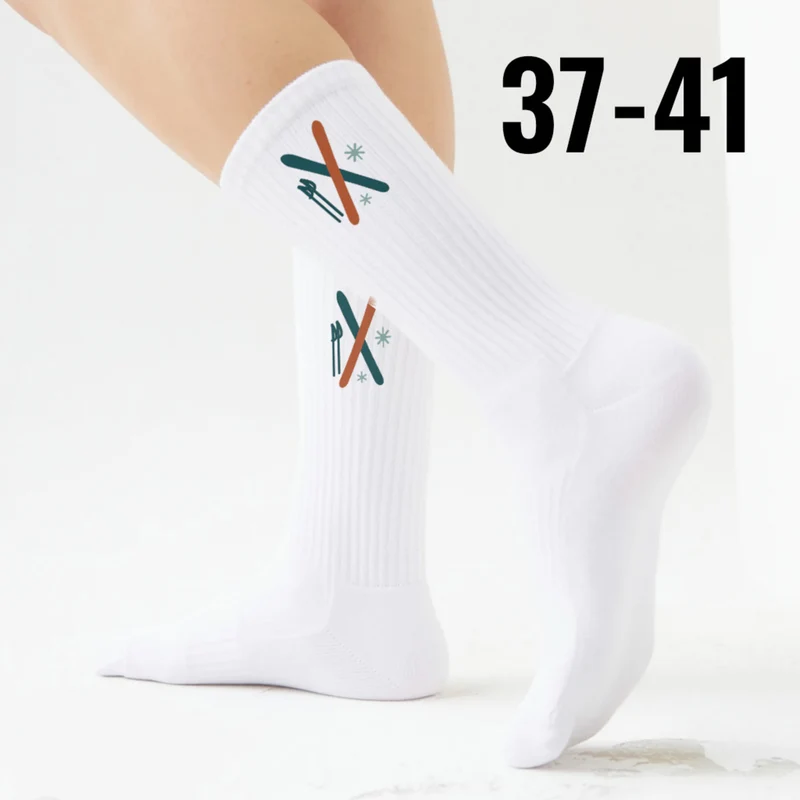 epicsocks Alpine Dreams Ski und Stöcke Socken in 37-41 im Paar