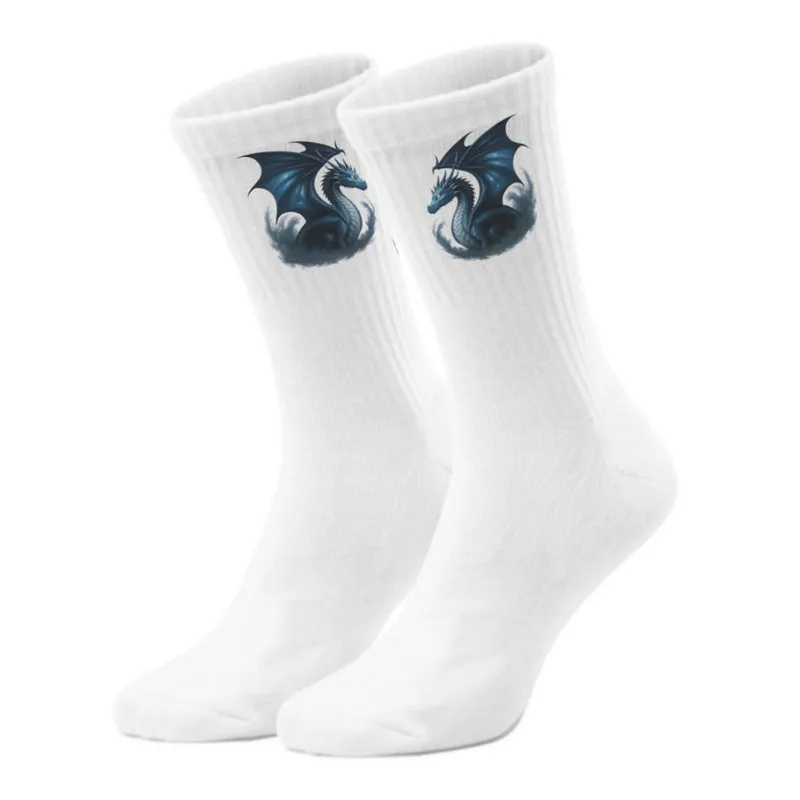 epicsocks Dragon Power Blauer Drache Socken in 37-41 im Paar
