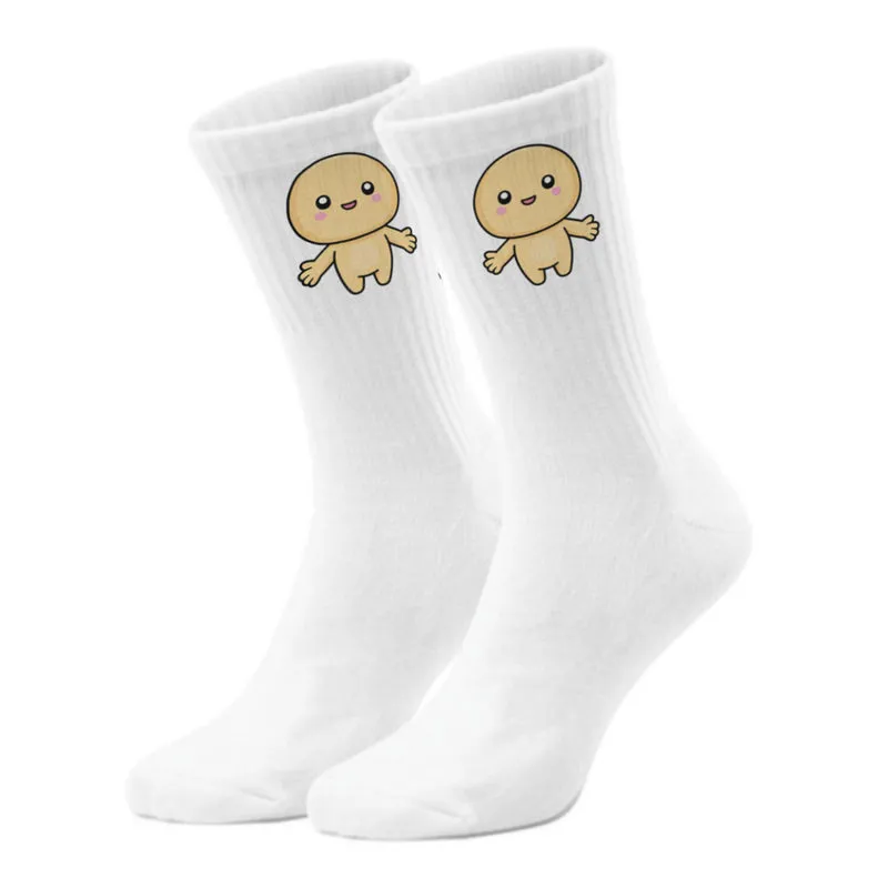 epicsocks Kawaii Friends Hug Me gelb Socken in 37-41 im Paar