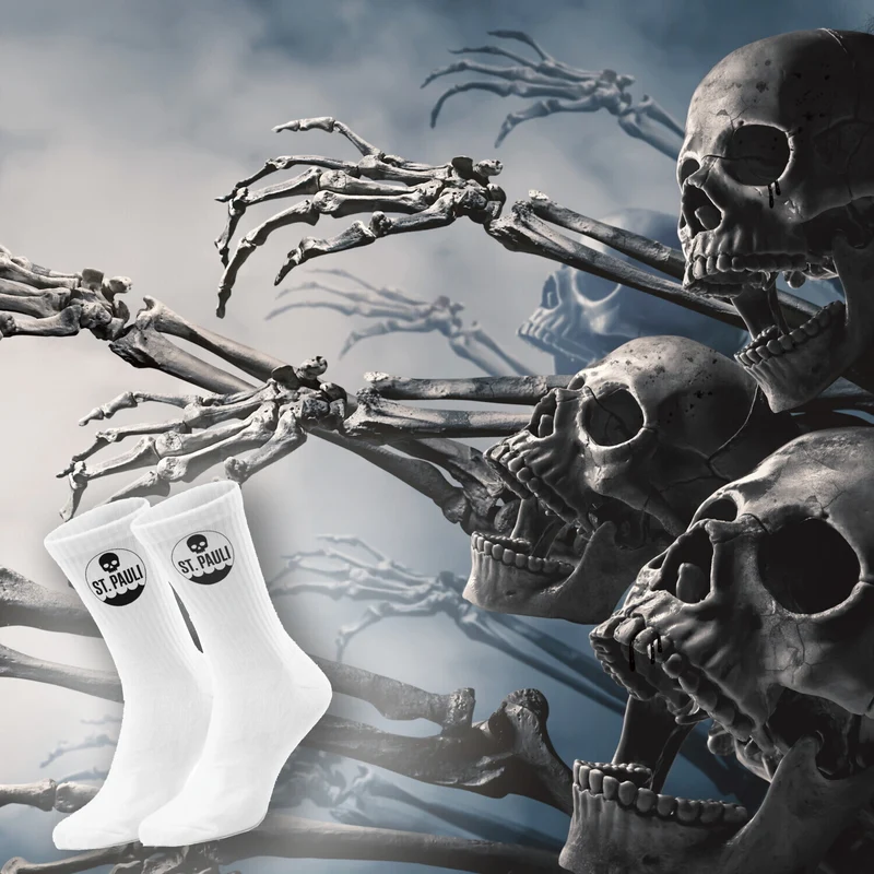 epicsocks Hamburg Vibes Totenkopf Socken in 37-41 im Paar