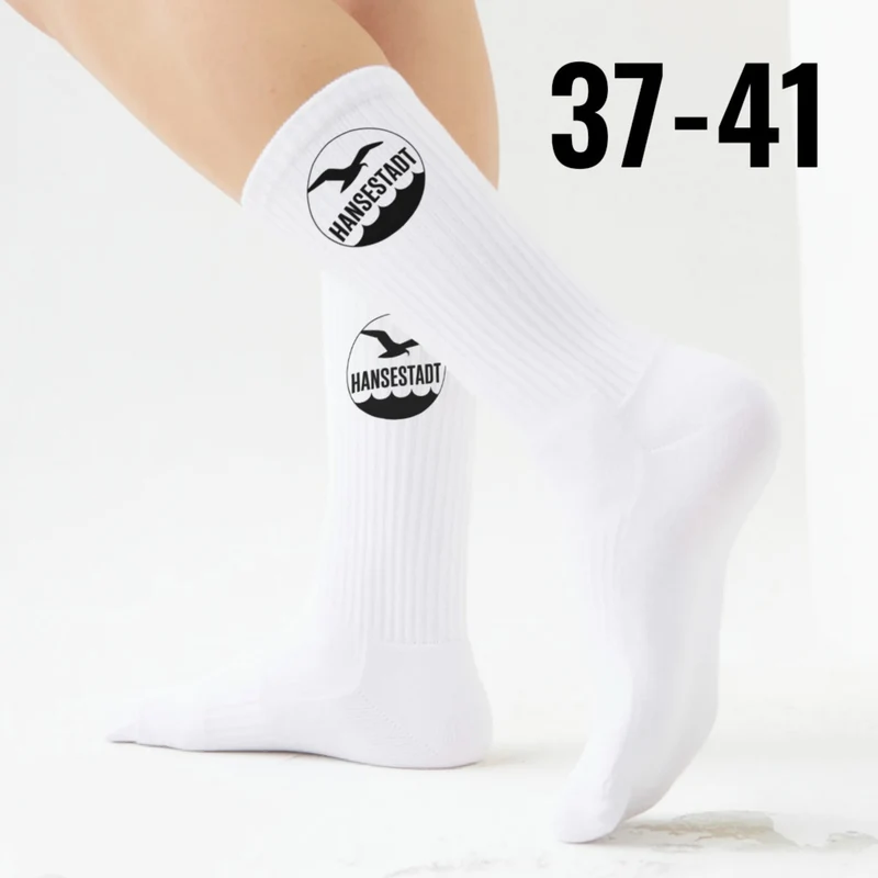 epicsocks Hamburg Vibes Möwe Socken in 37-41 im Paar