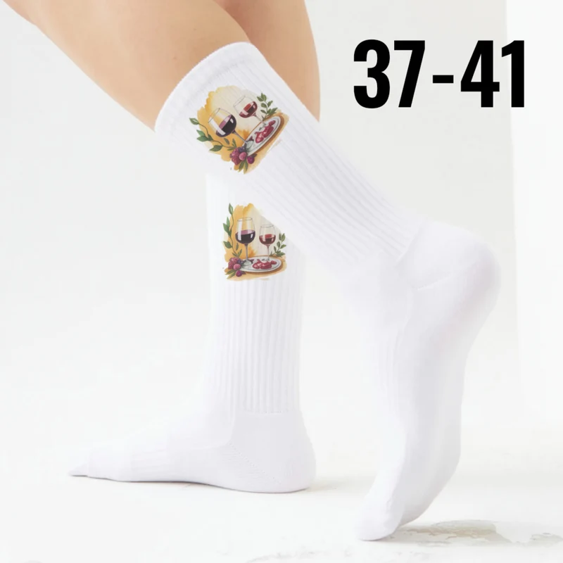 epicsocks WineWhisper Rotwein & Käse Socken in 37-41 im Paar