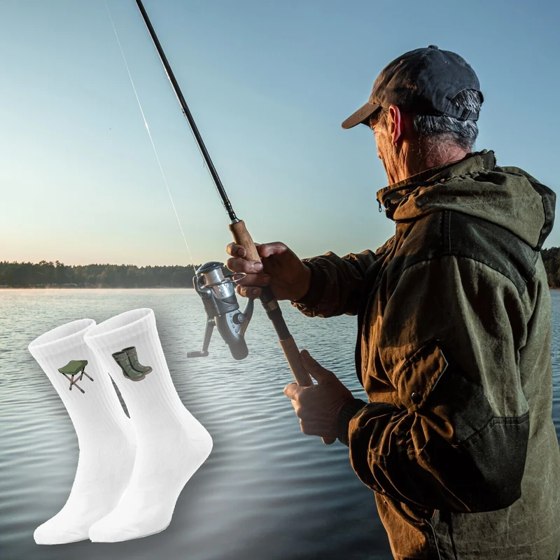 epicsocks Fischertraum Ruhe beim Angeln Socken in 37-41 im Paar