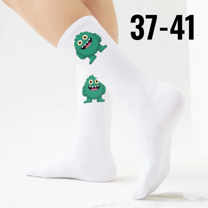 epicsocks Knuddelmonster Grünes Monster Socken in 37-41 im Paar