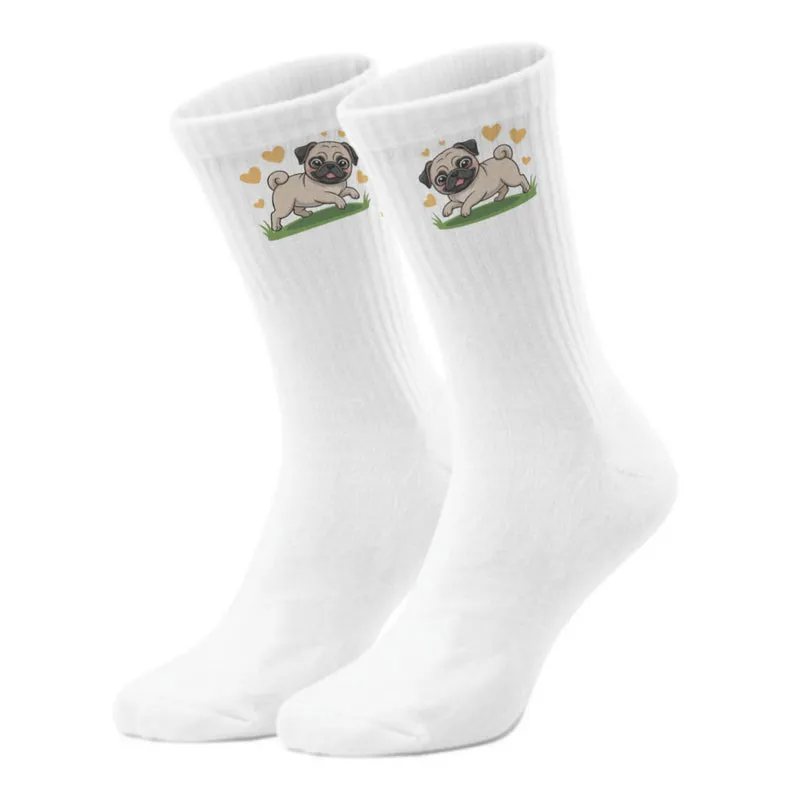 epicsocks Pug Paradise Hopsen Socken in 37-41 im Paar