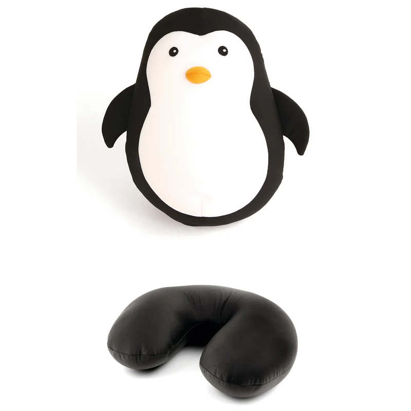 Zip&Flip Kissen Pinguin - Kuscheltier Nackenhörnchen