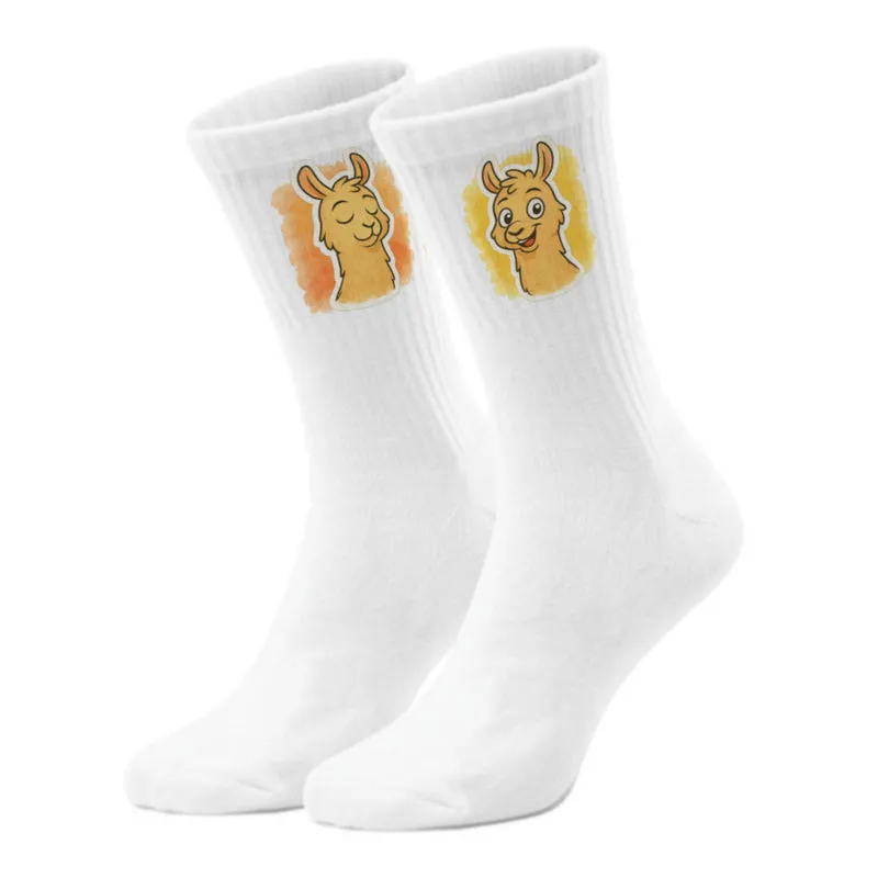 epicsocks Llama Expressions Happy Lama Socken in 37-41 im Paar