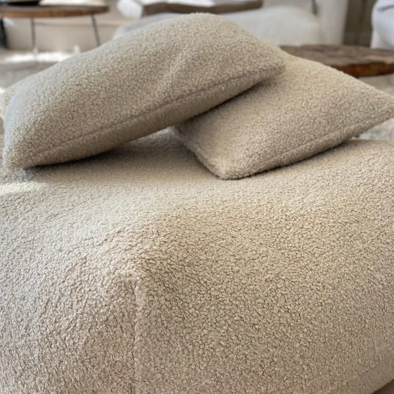 POUFET Kissenbezug – Bouclé & Breitcord