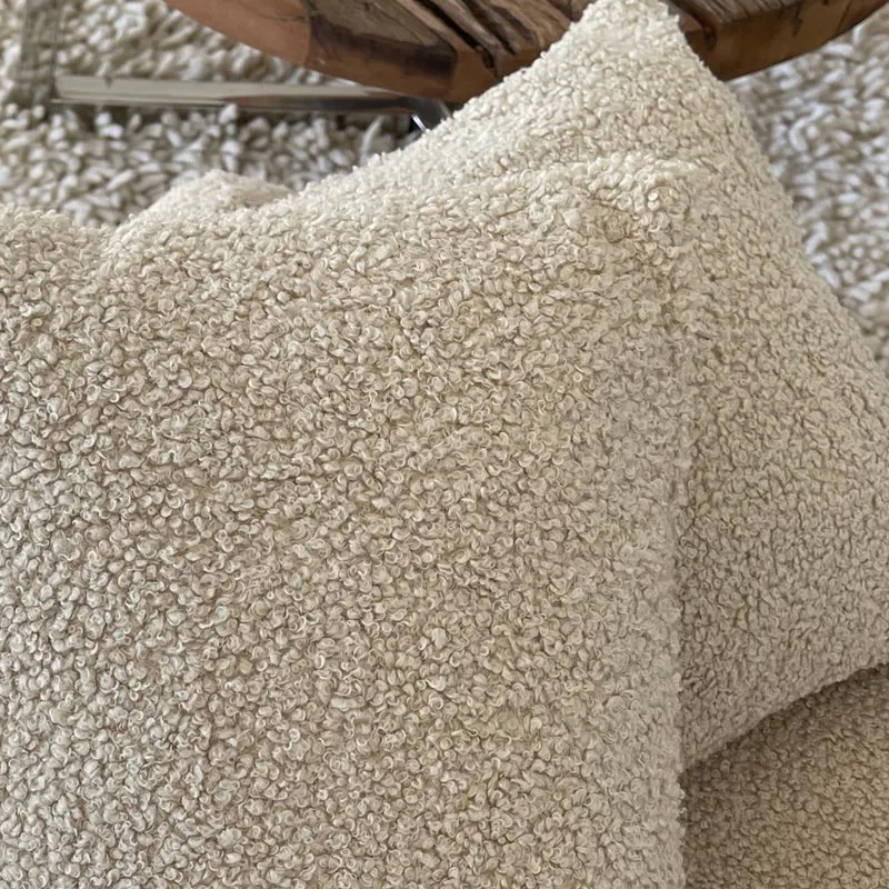 POUFET Kissenbezug – Bouclé & Breitcord