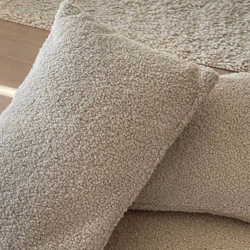 POUFET Kissenbezug – Bouclé & Breitcord