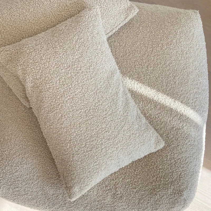 POUFET Kissenbezug – Bouclé & Breitcord