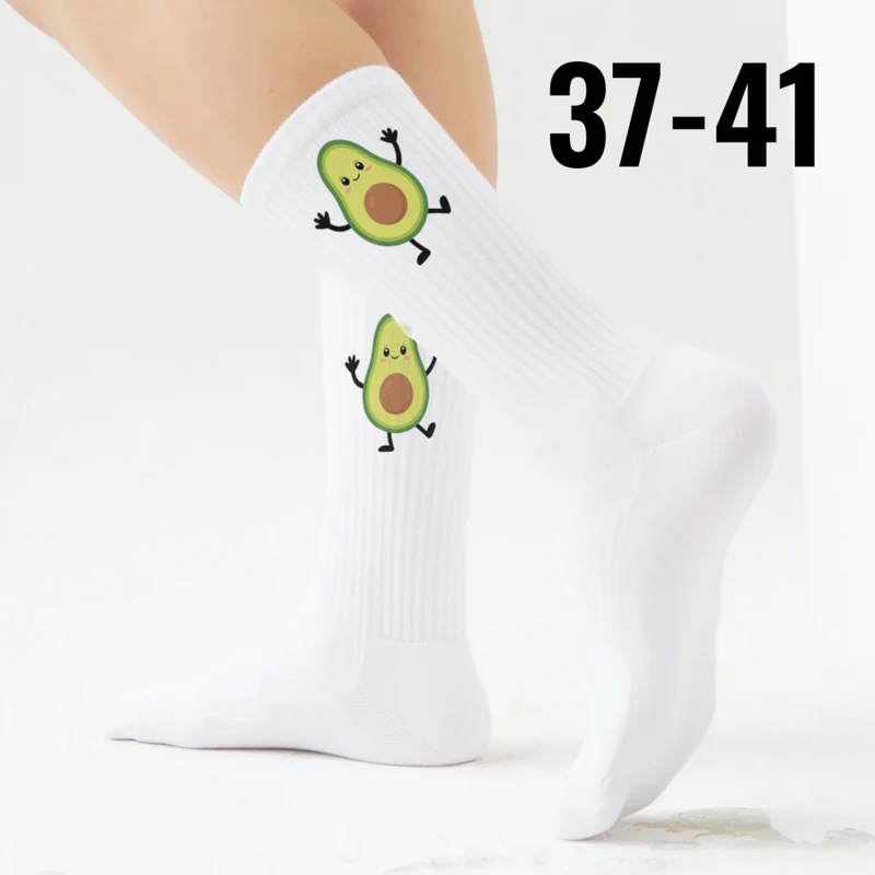 epicsocks Avocado Dreams Tänzelnde Avocado Socken in 37-41 im Paar