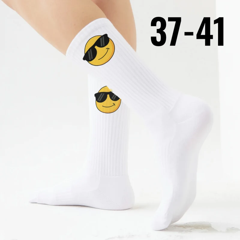 epicsocks EmotiFeet Sonnenbrille Emoticon Socken in 37-41 im Paar