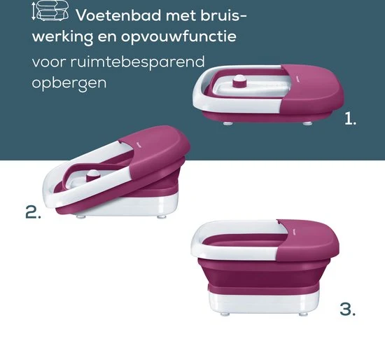 Beurer FB 30 Elektrisch voetenbad - Voetmassage - Inklapbaar / opvouwbaar