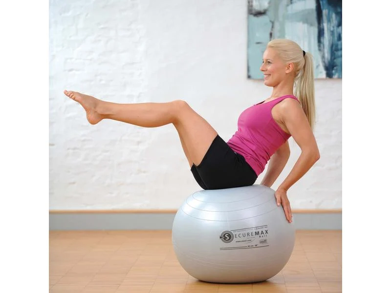 SISSEL Gymnastik- und Sitzball Securemax, silber, Ø 65 cm