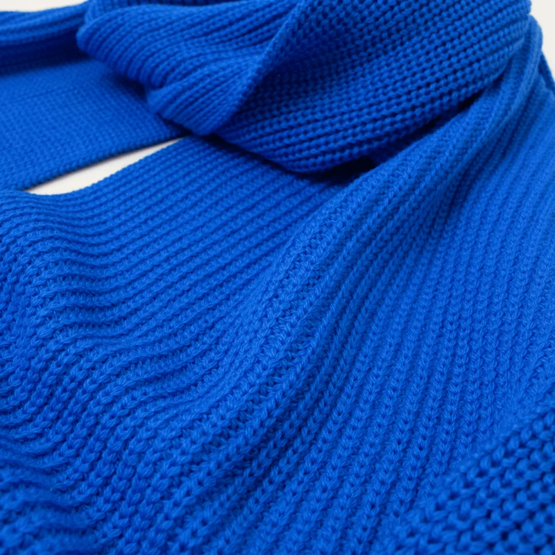 Schal aus Merinowolle • Blau