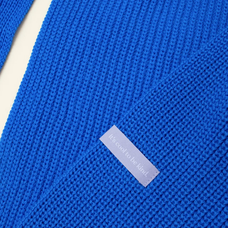 Schal aus Merinowolle • Blau