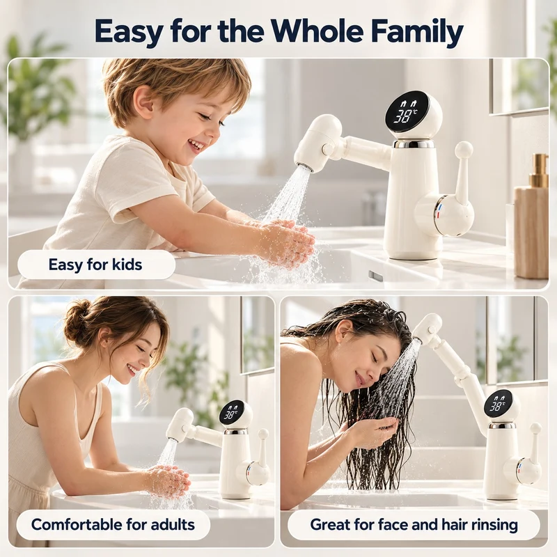Robo Flow Smart Full-Rotating Digital Faucet