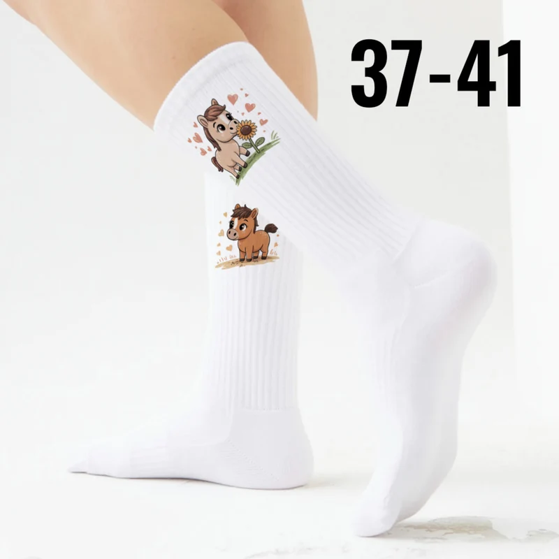 epicsocks Pony Love Socken in 37-41 im 6er Set in Geschenkdose im 6er Set in Geschenkbox
