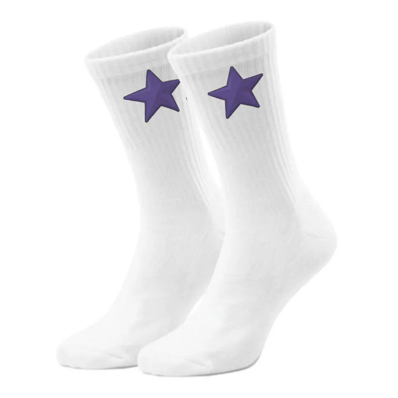 epicsocks Star Parade Lila Stern Socken in 37-41 im Paar