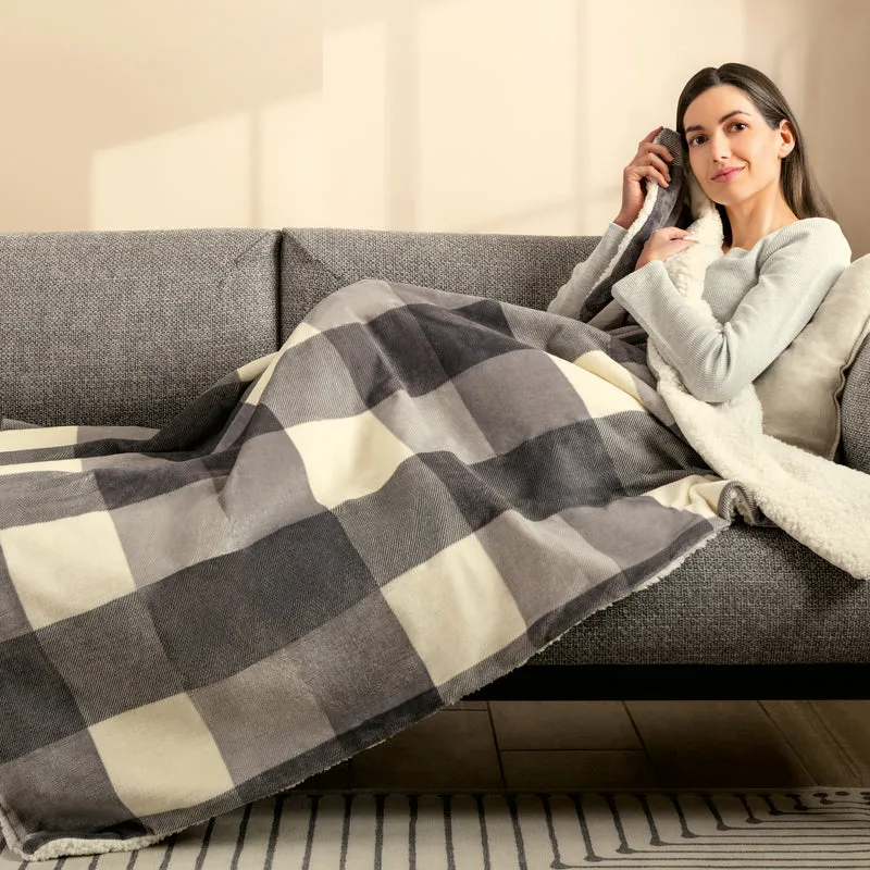 CaldoPlaid® Adapto Tartan Grigio cm 160x120