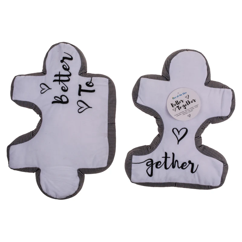 Better Together Puzzle Kissen für Verliebte im 2er Set
