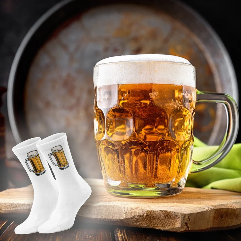 epicsocks Bierlaune Bierkrug Socken in 37-41 im Paar