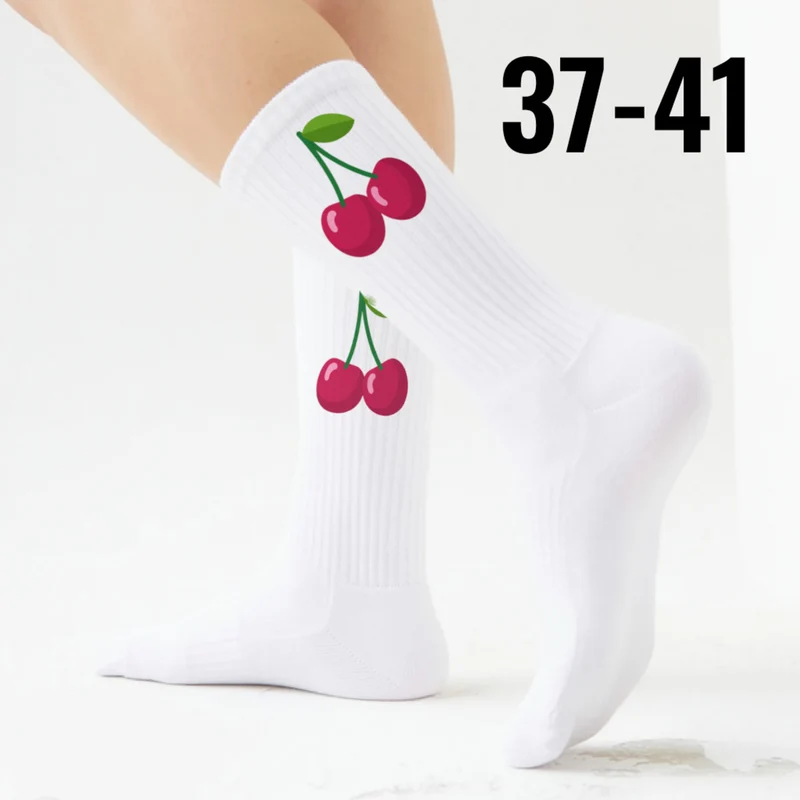 epicsocks Sunshine Fruits Kirschen Socken in 37-41 im Paar
