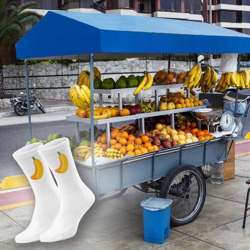 epicsocks Sunshine Fruits Banane Socken in 37-41 im Paar